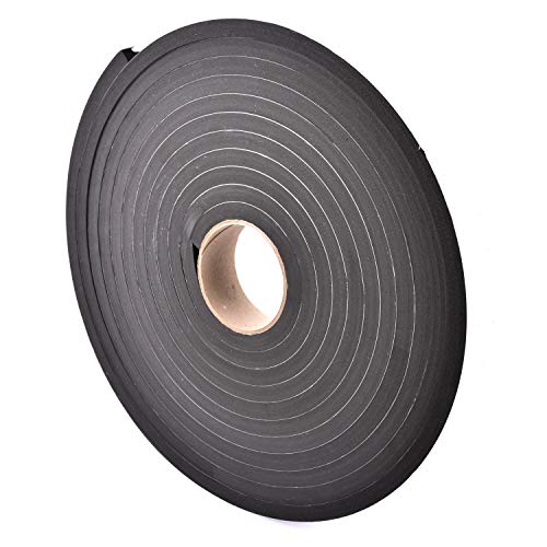 Sponge Neoprene Stripping W/Adhesive 1-1/2in Wide X 1/2in Thick X 25ft Long