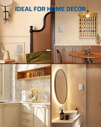 DEWENWILS Metal Wall Plate, Single Toggle Switch Cover, Brushed Nickel - color: Brushed Nickel, size: 1 Toggle 4PK