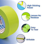 ADHES Green Delicate Surface Washi Masking Tape Painter Tape 2Inch - size: 48mm x 50m