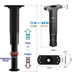 5.9-11in Bed Support Legs for Bed Frame Support,Slat Support 4PC - size: 4pcs (5.9-11 in Adjustable)