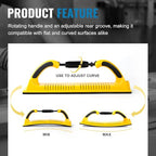 S SATC 2-3/4" x 15-3/4" Adjustable Radius Longboard Flexible Sanding Blocks with Hook & Loop Backing and PSA Sandpaper Conversion Adapter Pad for Sanding Auto Body Woodworking - style: Yellow Longboard Sanding Blocks