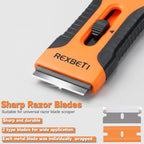 REXBETI Razor Blade Scraper Tool, 4 Pack Windows, Glass Stovetop Scraper - style: Original 4 Pack