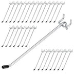 JEAWIWI 30 Pcs Metal Pegboard Hooks, 8 Inch Fit 1/5 in Peg Board - size: 8in 30pcs