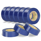 Blue Electrical Tape, UL Approved, 0.7in x 33ft, 9 Pack - color: Blue