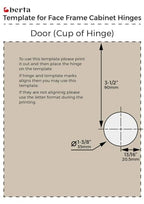 Berta (10 pcs) 1 5/16" Overlay Cabinet Door Hinges, 90 Degree Restricted Opening Angle Soft Closing Face Frame Hinges, 6-Ways 3-Cam Adjustment, Concealed Kitchen Cabinet Door Hinges with Screws - size: 1 5/16" Overlay