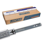 LONTAN 1 Pair Soft Close Drawer Slides 18 Inch Heavy Duty Cabinet Rails - color: Silver-Soft Close, size: 18 Inch - Drawer Slide