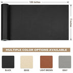 Qextce Perforated Leather Repair Patch Tape, Grey, 8x100 Inch - color: Grey, size: 8x100 inch
