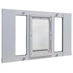 Ideal Pet Products Aluminum Sash Window Pet Door - size: 7" x 11-1/4" Medium Flap Size, style: Window Width: 27" - 32"