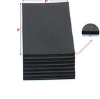6" X 8" X 1/5" Thick Heavy Duty Felt Sheets - 8 Sheets (Black) - color: Black/8pcs