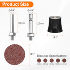 HARFINGTON 53pcs Quick Change Discs Set 1" Lock Sanding Discs with 1/4" Shank Pad Holder 36/60/80/120/240 Grit Surface Conditioning for Polish Rust Removal - size: 1"