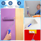 Leumoi 48 Pcs 4 Inch Mini Paint Roller Frame Threaded Grip Handle, Blue - color: Blue