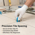 Sukh Leveling System Tile Spacers - 1/16 Inch Plastic Horseshoe Shims