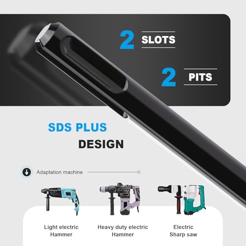 1-1/5" x 9" Auger Drill Bit with SDS Plus Shank for Wood - size: 1-1/5"x9"