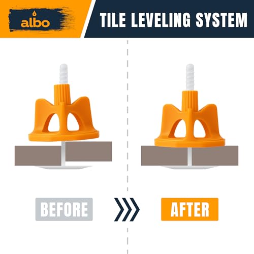 ALBO Tile Leveling System Protection Plates - 100 PCS - Clear Scratch - Resistant Shields for Professional Floor & Wall Installation Compatible with Self-Leveling Spacer Kits, Fits All Tile Sizes - style: Protection Plates 100 PCS