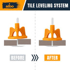 ALBO Tile Leveling System Protection Plates - 100 PCS - Clear Scratch - Resistant Shields for Professional Floor & Wall Installation Compatible with Self-Leveling Spacer Kits, Fits All Tile Sizes - style: Protection Plates 100 PCS
