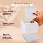 Utopia Bedding Adjustable Bed Risers 2 Inch, White, 8-Pack - color: White, size: 2 Inch (Pack of 8)