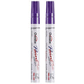 Overseas Purple Paint Pens Permanent Markers, 2 Oil Based Paint Makrers - color: Purple