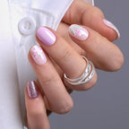CurvLife Extra Short Square Press On Nails, Tulip Whisper Nude, Soft Gel - color: C9 - Tulip Whisper