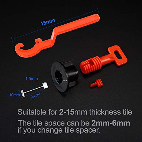 Tile Leveling System Kit with 100pcs Tile Leveler - size: 100pcs