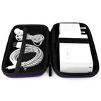 iMangoo Travel Essential Electronics Organizer Charger Case Carrying Pouch - color: Purple, size: Small
