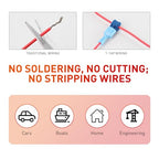 Nilight 120PCS/60 Pairs Blue T-Tap Quick Splice Disconnect Wire Terminals - size: 120Pcs 16-14AWG