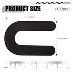 400 Horseshoe Tile Spacers, 1/4-Inch U-Shaped Plastic Spacers for Tile Leveling System Floor Wall Tile Installation - size: 1/4"-400 Pcs