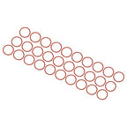 M METERXITY 30 Pack Silicone O-Rings - Garden Water Hose Rubber Sealing Gasket Ring, Soft & Elastic, Apply to Outdoor (14mmx16mmx1mm, Red) - size: 14mmx16mmx1mm