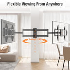 32" Long Arm TV Wall Mount for 32-75 Inch TV, Corner TV Bracket Single Stud - size: TV 42-75". Arm 32"