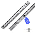 LONTAN 1 Pair Soft Close Drawer Slides 18 Inch Heavy Duty Cabinet Rails - color: Silver-Soft Close, size: 18 Inch - Drawer Slide