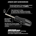 VESSEL ARMOR GRIP JISDRIVE Screwdriver 4PC. Set