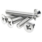 80Pcs M3-0.5x15mm Flat Head Phillips Machine Screw - size: M3-0.5x15mm(80Pcs)