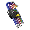 AMTOVL Hex Key Set, 9PCS Imperial Allen Key Set, 1/16-3/8Inch,Long Ball End - size: 9 PCS SAE SET