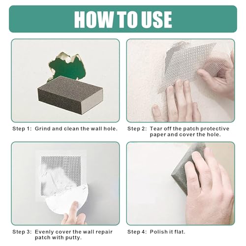 30Pcs 10 Inch Drywall Patch, Wall Repair Patches Wall Hole Repair Patch - size: 10 Inch_30Pcs