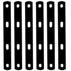 6 PCS Flat Mending Plate, Metal Bar Bracket, 12" x 1-1/8", 8 Gauge - size: 12" x 1-1/8"