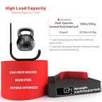 4 Inch Garage Hooks, 6 Pack Heavy Duty Wall Hooks for Hanging - color: Red