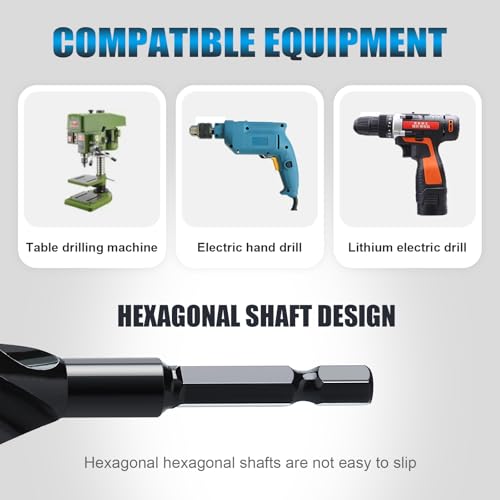 1-1/5" x 24" Auger Drill Bit for Soft and Hard Wood,Hex Shank - size: 1-1/5", style: 24"