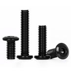 15 PCS 5/16"-18 x 1 Flat Head Socket Cap Screws Bolts, Flat Round Head Furniture Allen Bolts, Stainless Steel 304, Full Thread, Black Coating, Screwdriver Bit Included - size: 5/16"-18 x 1"