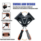 Corner Clamp 4pcs 90 Degree Right Angle Clamp - color: Black