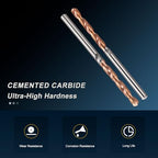 PATIKIL 2.3mm Drill Bit Carbide for Stainless Steel Hard Metal 130° 10 Pack - size: 2.3mm