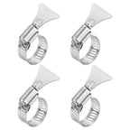 HARFINGTON 4pcs Hose Clamps 0.5"-0.9" (13-23mm) Adjustable 304 Stainless Steel Worm Gear Hose Clamps Assortment Kit for Plumbing Dryer Vent Automotive Dust Collector - size: 13-23mm