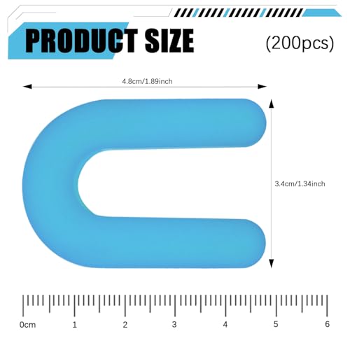 400 Horseshoe Tile Spacers, 1/16-Inch U-Shaped Plastic Spacers for Tile Leveling System Floor Wall Tile Installation - size: 1/16"-400 Pcs