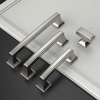 Amerdeco 10 Pack Brushed Satin Nickel Cabinet Pulls 5 Inch(128mm) Hole Center Cabinet Hardware Kitchen Cabinet Handles for Bathroom Drawer Pulls Dresser Pulls ZH0010 - color: Brushed Satin Nickel, size: 5"/128MM Hole Center