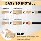 CheeMuii 86 Pcs Brass DOT Air Line Fittings with 1/4" & 3/8" DOT Air Hoses - size: 2ROLL-90PCS