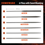 17Pcs Handsaw & File Set, Blade Quick Change, 10 Saw Blades & 6 Files