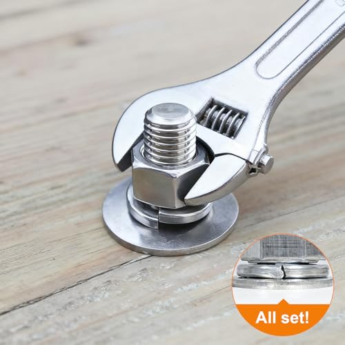 100Pcs M8 Spring Lock Washer, 304 Stainless Steel - color: Silver, size: M8