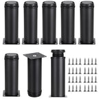 OwnMy 8PCS 6 Inch Stainless Steel Furniture Legs Adjustable Desk Sofa Legs - size: 6 Inch