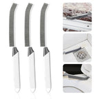 Thin Cleaning Brush Set - Gap Cleaning Tools, Multi-Purpose Hard Bristle Grout Scrub Brushes & Grout Cleaner Brush for Deep Scrubbing in Kitchen, Bathroom, Toilet, Sink Gap 3Pcs - color: White 3pcs
