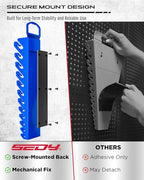 2-Pack Magnetic Wrench Organizer Set, 24-Slot Premium Wrench Rack Holder with Non-Slip Carry Handle for Tool Box Drawer Wall Storage, SAE (1/4'' to 15/16'') & Metric (6mm to 24mm) - style: 24-Slot Compact Handle / 2-Pack