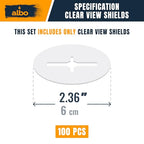 ALBO Tile Leveling System Protection Plates - 100 PCS - Clear Scratch - Resistant Shields for Professional Floor & Wall Installation Compatible with Self-Leveling Spacer Kits, Fits All Tile Sizes - style: Protection Plates 100 PCS