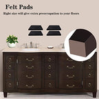 Furniture Legs Square Bed Feet, 4 inch, Dark Brown, Set of 8 - color: 8sets, size: 4inch